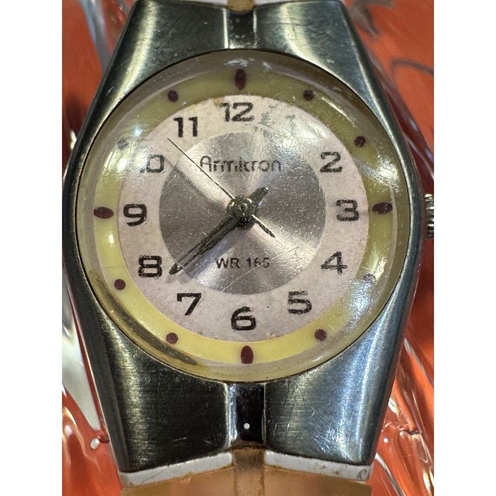 Vintage Armitron WR165 Women's Watch Japan Quartz 25/6355 Acrylic Band
